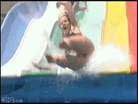 oops! warning! Waterslide