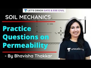 Practice Questions On Permeability | Soil Mechanics | ESE 2021 | GATE 2021 | SSC JE | Bhavisha