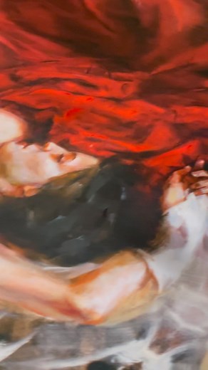 1.7K views · 19 reactions | Love is made of moments”Falling in Love” giclee on canvas #art #artwork #painting #womenbeauty #giclee #oilpainting #painting #design #interiordesign #paintingforhome #живопись #искусство #красота #интерьер #вдохновение #картина #red | ANNA ART Publishing | Facebook