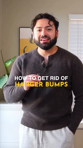 A quick and easy to way to get rid of shoulder bumps in your sweaters! 🧶 Sweater weather is back so I thought it was only right to bring back this gem of a video for you guys! | Abraham Corella