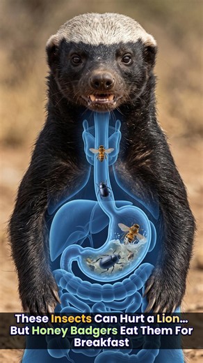 How Does a Honey Badger Survive Toxic Insects?
