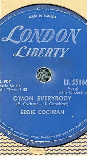 Eddie Cochran versus Shellac Records #musichistory #rocknroll #shellac