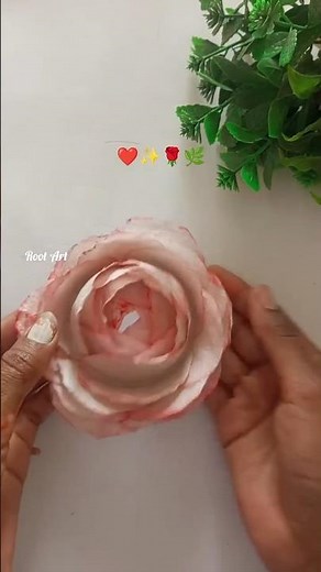 CREATE Beautiful ROSE FLOWER with Tissue Paper! #HomeDecor