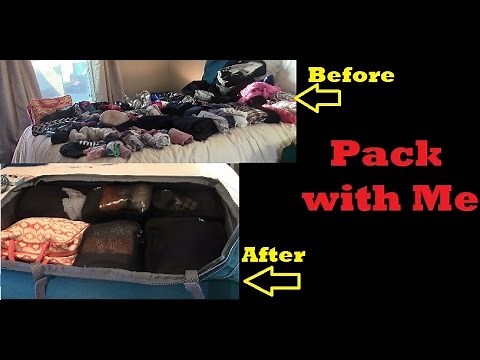 Pack with Me! Packing for a 15 Day Vacation using Packing Cubes