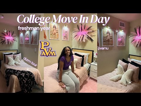 COLLEGE MOVE IN DAY VLOG + DORM TOUR!! || freshman year @ PVAMU