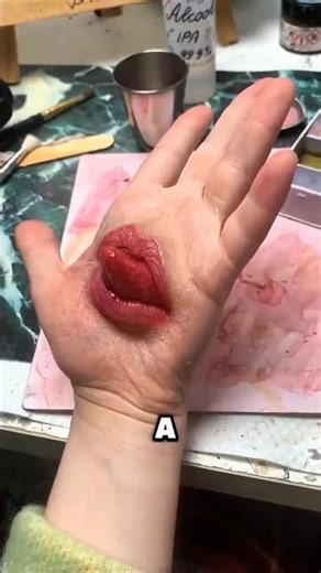 This Viral “Hand Mouth” Video Fake or Real? 🧐🔥 #shorts #shortvideo #artist