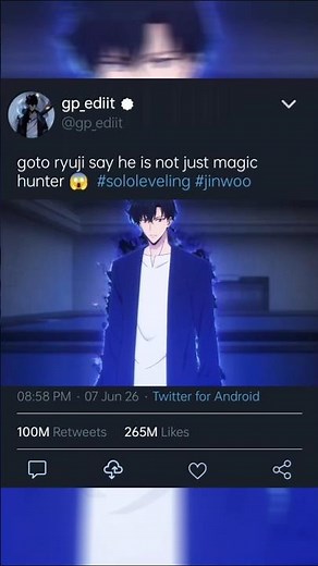 goto ryuji say he is not just magic hunter 😱 #sololeveling #shadowmonarch #sungjinwoo