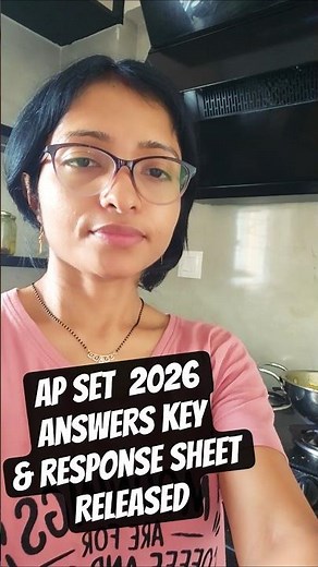 AP SET Answers Key & Response Sheet Released #apset