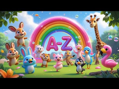 “ABC Animals Song for Kids | A–Z Cute Animal Names & Funny Actions | Colourful Alphabet Rhyme