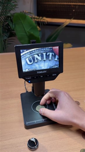 Nothing gets past us! Weighing microscope check all. #tomlov #giftideas #magnifyingglass #magnifer #adults #coincollection #microscope #coin #coins #coincollector #coincollecting #1600