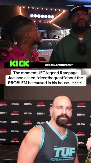 The moment UFC fighter Rampage Jackson asked DeenTheGreat about what happened😳👀