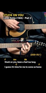 86K views · 1.8K reactions | Stuck on You - Lionel Richie (1984) Easy Guitar Chords Tutorial with Lyrics Part 2 | Doc OTEP Studio | Facebook