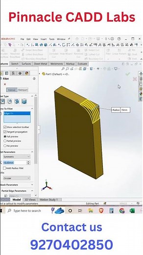 how to use fillet in solidworks