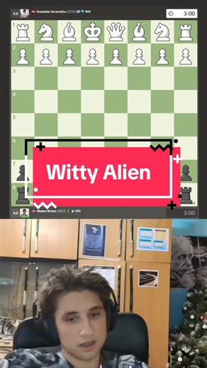 I played Witty Alien again! - #chess #chesscom #chesstricks
