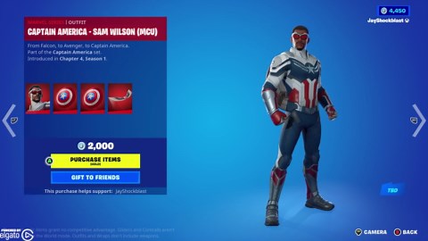 Fortnite Captain America Sam Wilson and Britestar Available Now!