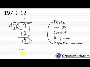 Long Division Practice Test Full Solutions