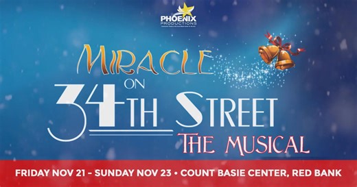 174K views · 469 reactions | ON SALE NOW: Meredith Willson's MIRACLE ON 34th STREET, live onstage at the Basie Center's Hackensack Meridian Health Theatre for five performances Friday, Nov. 21 through Sunday, Nov, 23. Evening and matinee shows are on sale now -- click here for tickets! | Count Basie Center for the Arts | Facebook