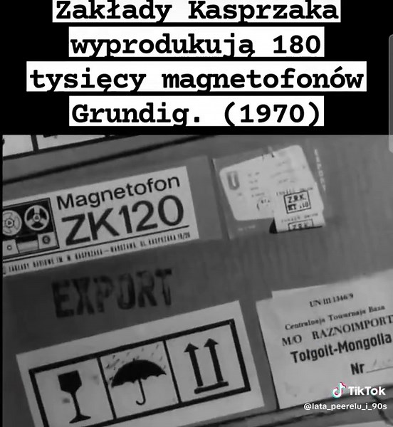 Produkcja magnetofonów w Warszawie lat 70-tych