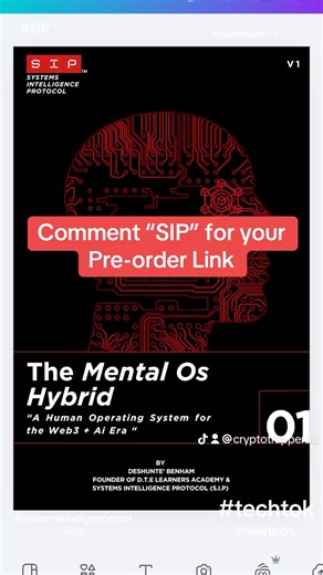 “The “The SIP Textbook — Mental OS Hybrid — is officially available for pre-order #preordpreorders