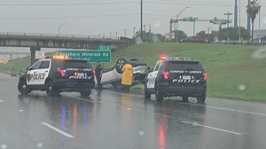 Rollover crash on I37 snarls traffic Thursday afternoon