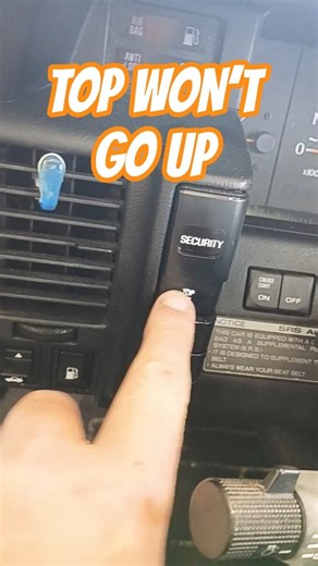 Convertible Top Won’t Go Up? CHECK THIS FIRST! 🔧 #Shorts