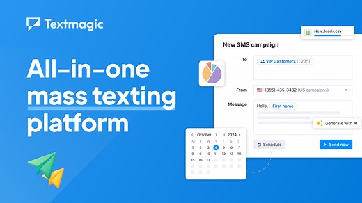 Mass texting service for sending bulk SMS campaigns