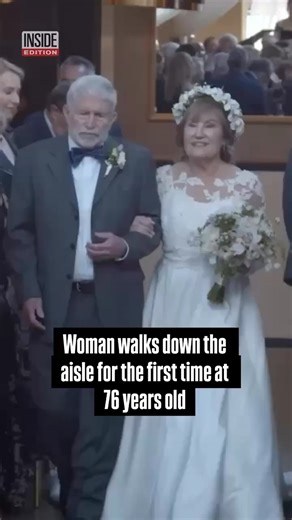 After decades of dating, Janet Fontaine walked down the aisle for the first time at 76 years old. Here’s how she met her 81-year-old groom, Cliff, and footage from their special day. #Wedding | Inside Edition