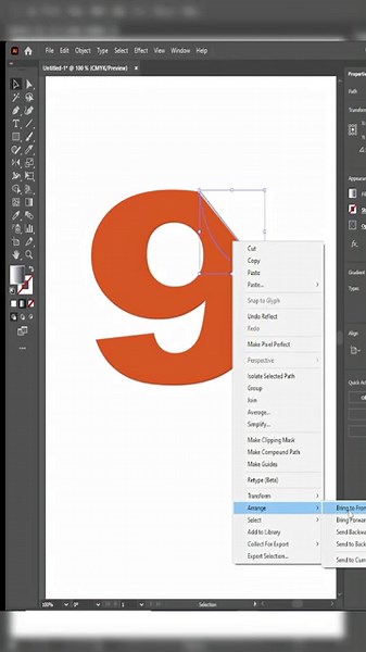 How to Split Letters in illustrator ⚡ Text Cutting Effect Tutorial