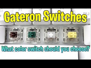 Gateron Brown, Green, Clear, or Yellow Switches - Kemove Sound Test and Comparison - O Ring Test