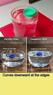 Concave and Convex Meniscus explained #experiment #ytshorts #subscribe #imagine_something #physics