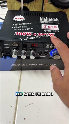 Mini Amplifier 298a Bluetooth USB AUX fm tf card