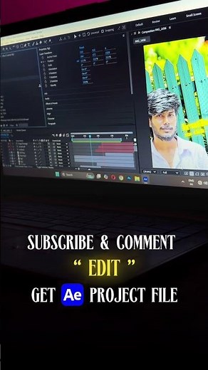 😱Comment "Edit" to get the After Effects Project File #shasukaadhalan #videoediting #aftereffects