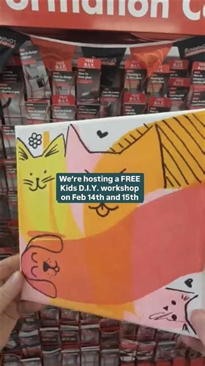 This is your sign to join our FREE Kids D.I.Y. Workshop in store on February 14th and 15th 🎨 Little artists will make their very own pieces of art using squeegees! 🖌️✨ Book your spot on our website via the link below ⬇️ www.bunnings.com.au/services/in-store/diy-workshops #DIYWorkshop #KidsDIYWorkshop | Bunnings Warehouse Australia