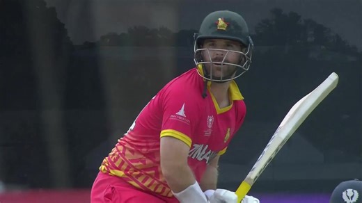 Ryan Burl was Zimbabwe's lone warrior with the bat but his fighting 83 went in vain against Scotland. Watch his highlights 🎥 | ICC - International Cricket Council