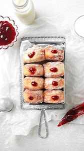AIR FRYER DOUGHNUTS! 🍩 YAY or NAY?? Who wants one??? . Vegan, Easy to make, 10 Mins to Air fry!!!🤯 Who knew you can make bakery worthy jam filled doughnuts in an AIR FRYER *mind BLOWN*🤯 DELICIOUS fluffy Vegan Doughnuts baked in the air fryer, coated in sugar & filled with Jam, they taste INCREDIBLE!!!!!! No fat frying required for these beauties! 😍🍩🍇 What you’ll need : 🍩An Air Fryer 🍩Dairy-free milk 🍩Active yeast 🍩Sugar 🍩Plain flour 🍩Sunflower oil 🍩Vegan butter 🍩Berry jam . • Get t
