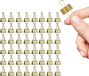 Amazon.com : Medium Binder Clips, 72Pack, 1inch, Black Paper Binder Clips, Medium Paper Clips, Office Clips, with Storage Container for Office, Home, School : Office Products