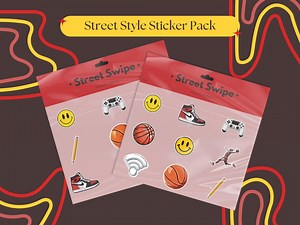 Customizable Street Style SVG Sticker Pack Trendy Canva SVG Digital Stickers for Teens Cool Aesthetic Stickers for Planners Laptops Journals - Etsy
