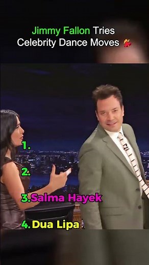 Celebrities Teach Jimmy Fallon Their Dance Moves 😂🔥#funny