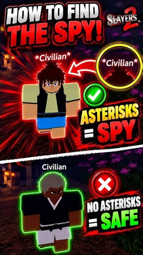 How to Find the SPY in Slayers 2 Roblox!