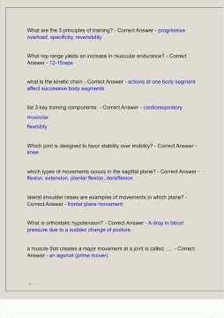 ACE FITNESS INSTRUCTOR EXAM 2024 COMPLETE 150 ACTUAL QUESTIONS WITH DETAILED VERIFIED ANSWERS ALREA