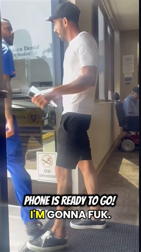 Dentist acts like security guard, tells patient to leave 🚔 #dentist #drama #shorts