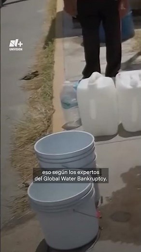 The world is bankrupt due to a lack of water.