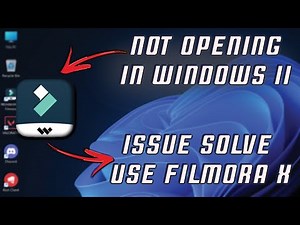 Filmora X Not Opening In Windows 11 Issue solve | Windows 11 Filmora Issue