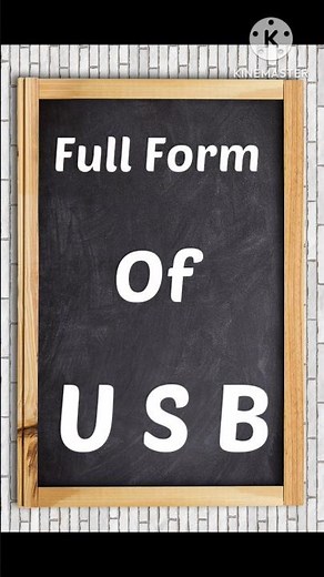 Full Form Of USB || What is The Full Form Of USB