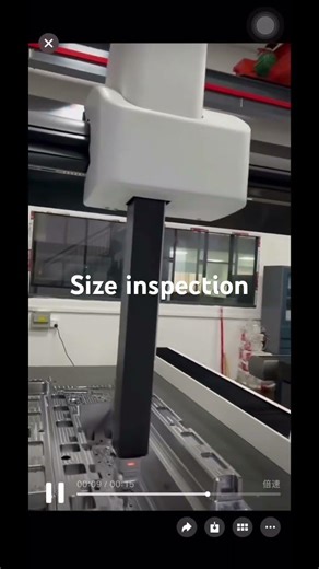 Three coordinate measurement of dimensions for large mechanical parts.