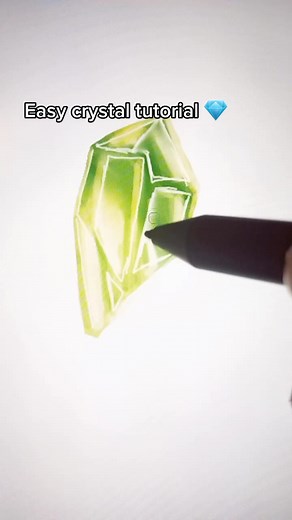 Easy Crystal Tutorial for Digital Artists