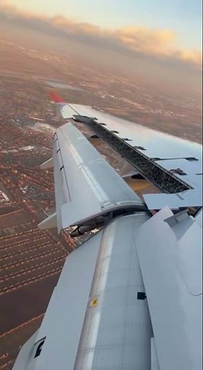 Wing view landing