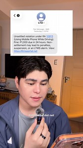 21K views · 81 reactions | LTO Violation Text: Unsettled violation under RA 10913, using mobile phone while driving at may fine daw na 1,000 pesos. Nice try kaso hindi ako nagdi-drive. HAHA! Pero ingat sa mga drivers jan ha. Ugaliing mag triple check sa mismong LTO Portal bago mag-click ng kung ano ano! #LTOPhilippines #LTOViolationText #LTOScamText #LTOViolationScam | Deejimon TV | Facebook