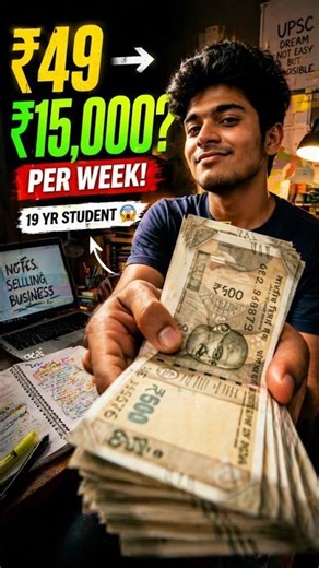 ₹49 ke notes se ₹15,000/week? 😳 19 saal ka student kama raha hai!