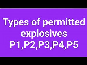 Types of permitted explosive